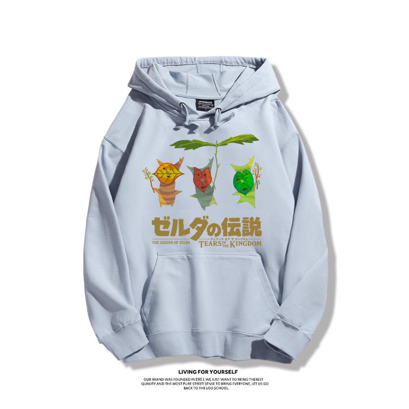 薩爾達傳說王國之淚聯名衛衣2023秋冬新款親子情侶裝薄絨款連帽衛衣