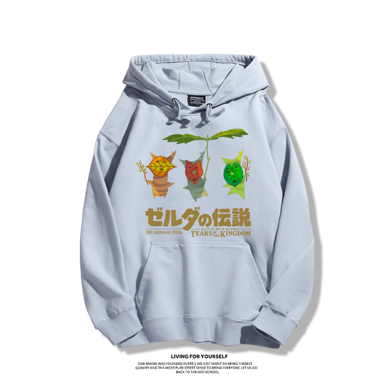 薩爾達傳說王國之淚聯名衛衣2023秋冬新款親子情侶裝薄絨款連帽衛衣