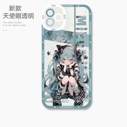 蘋果 系列初音未來天使眼透明防摔軟殼