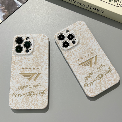 T1戰隊高清彩繪全包防摔菲林殼