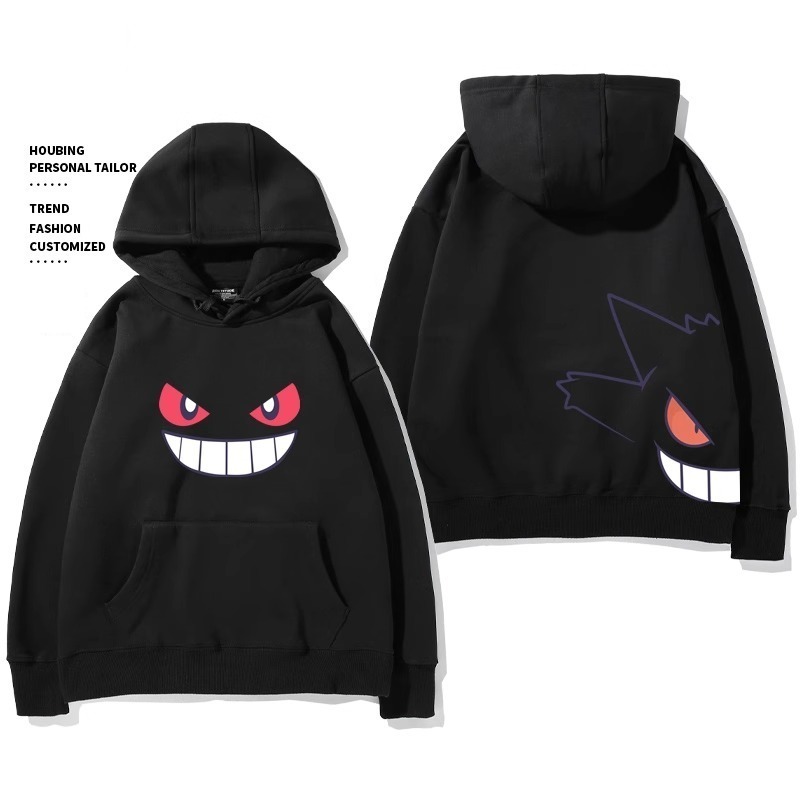 寶可夢 聯名衛衣2024秋冬新款親子情侶裝薄絨款連帽衛衣