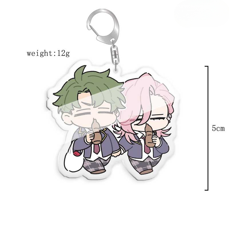 無限滑板喜屋武歷亞克力鑰匙扣掛飾雙面透明 【單買三件起送】