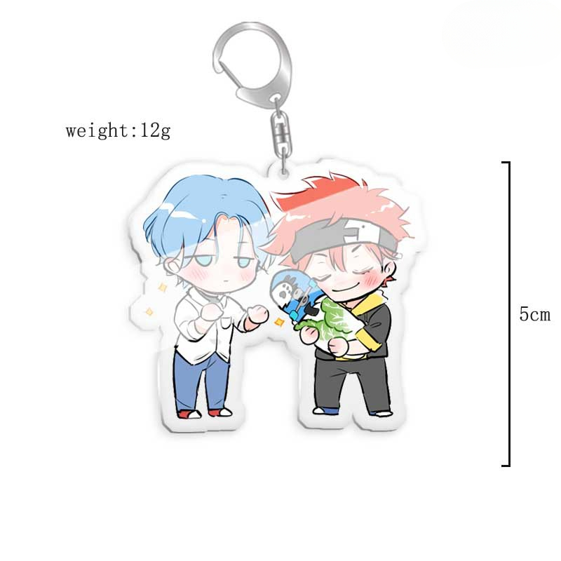 無限滑板喜屋武歷亞克力鑰匙扣掛飾雙面透明 【單買三件起送】