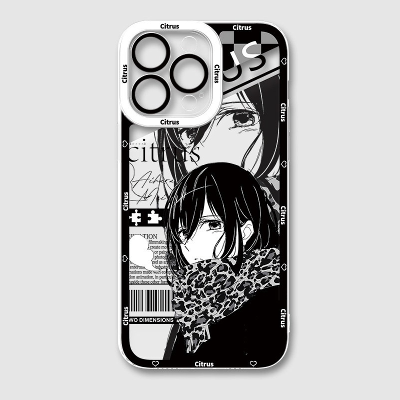 柑橘味香氣天使眼透明防摔軟殼