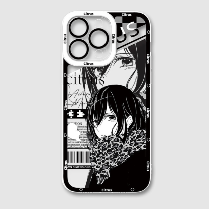 柑橘味香氣天使眼透明防摔軟殼