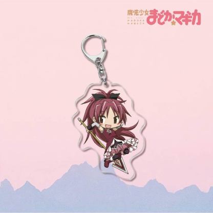 魔法少女小圓鹿目圓曉美焰美樹沙耶香巴麻美亞力克鑰匙扣立牌掛飾【單買三件起送】