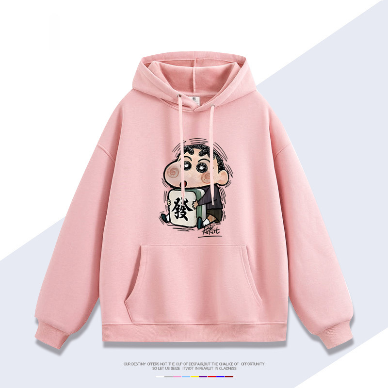 蠟筆小新 聯名衛衣2025秋冬新款 親子情侶裝連帽衛衣