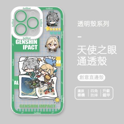 蘋果 系列原神Q版天使眼透明防摔軟殼