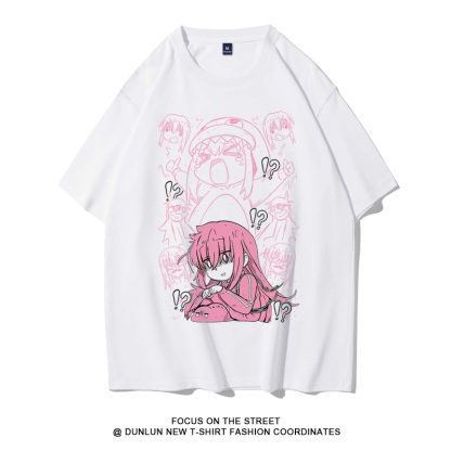 孤獨搖滾 2024親子情侶男女同款 純棉T恤