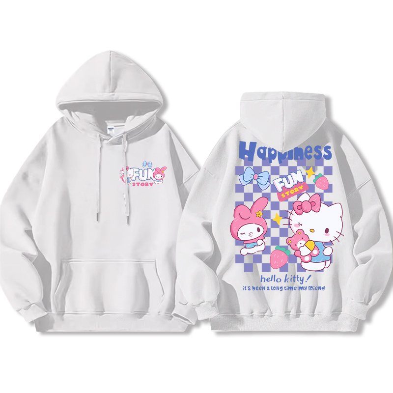 HelloKitty新款 寬鬆百搭 秋冬款 寬鬆連帽衛衣