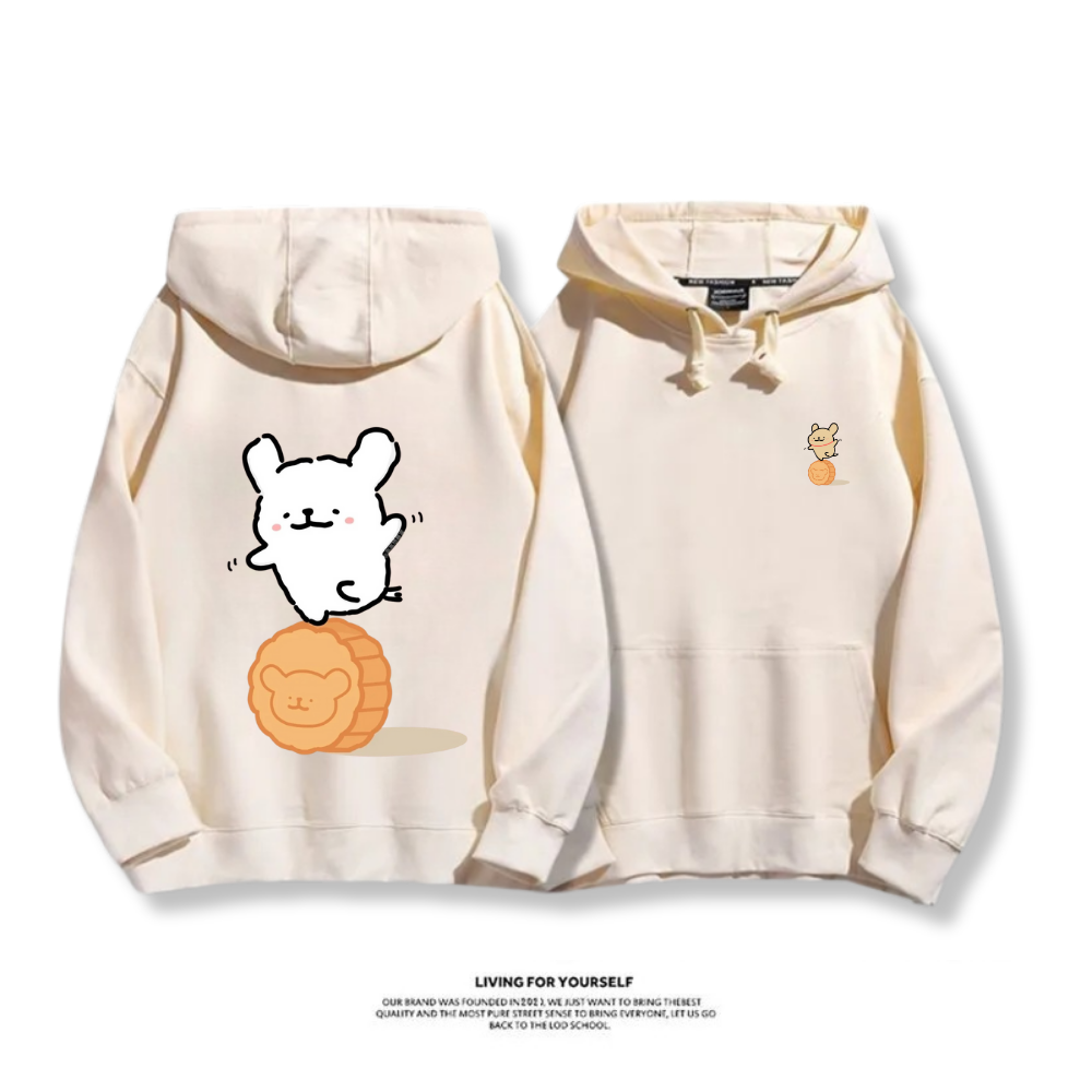 線條小狗 2025秋冬新款 親子情侶男女連帽衛衣