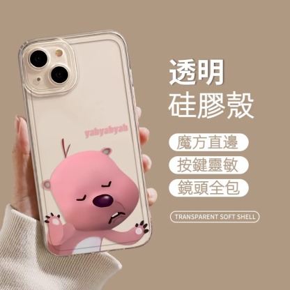 蘋果 系列小海狸 透明防摔軟殼