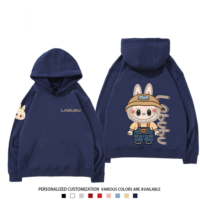 labubu新款 寬鬆百搭 秋冬款 寬鬆連帽衛衣