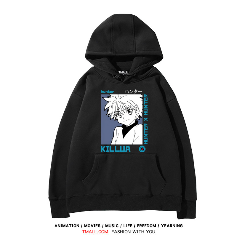 全職獵人 聯名衛衣2024秋冬新款親子情侶裝薄絨款連帽衛衣