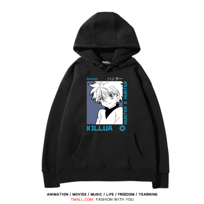 全職獵人 聯名衛衣2024秋冬新款親子情侶裝薄絨款連帽衛衣