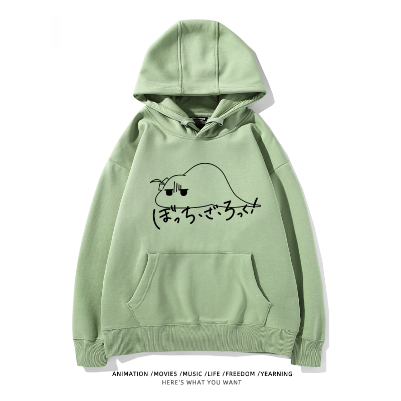 孤獨搖滾 聯名衛衣2024秋冬新款親子情侶裝薄絨款連帽衛衣