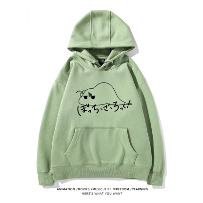 孤獨搖滾 聯名衛衣2024秋冬新款親子情侶裝薄絨款連帽衛衣