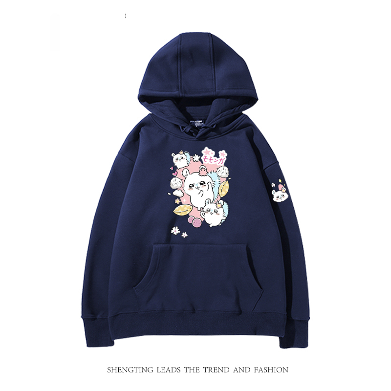 chiikawa 2024秋冬新款親子情侶裝薄絨款連帽衛衣