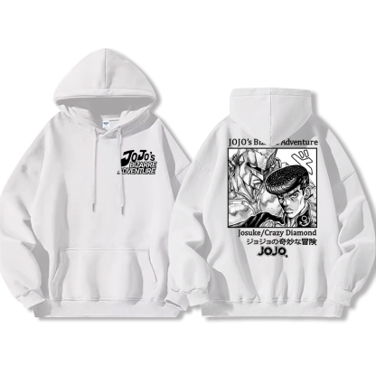 JOJO的奇妙冒險聯名衛衣2024秋冬新款親子情侶裝薄絨款連帽衛衣