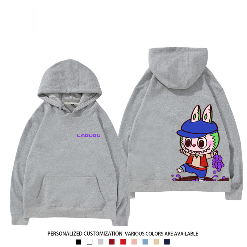 labubu新款 寬鬆百搭 秋冬款 寬鬆連帽衛衣