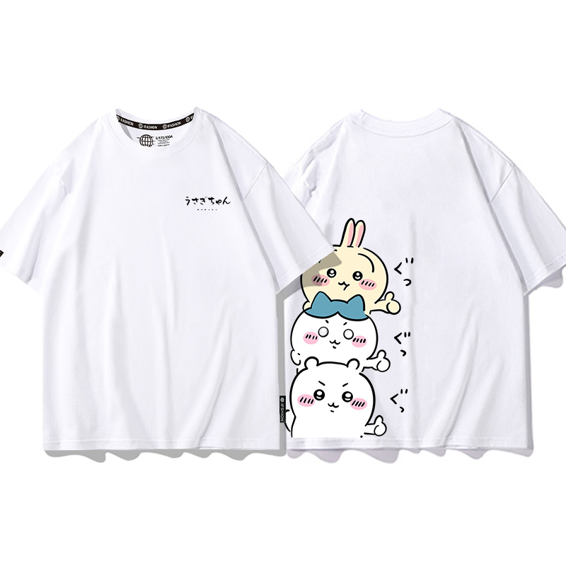 Chiikawa聯名衛衣2024秋冬新款親子情侶裝薄絨款連帽衛衣