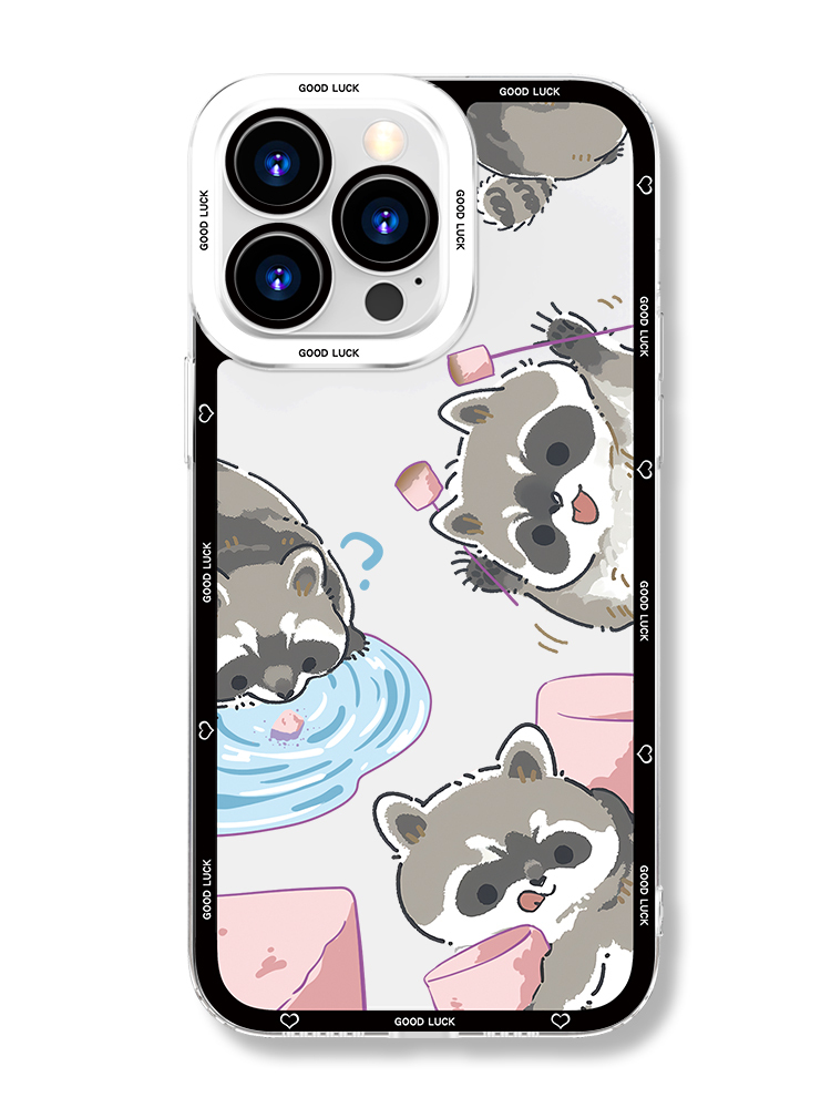 蘋果 系列小浣熊天使眼透明防摔手機殼