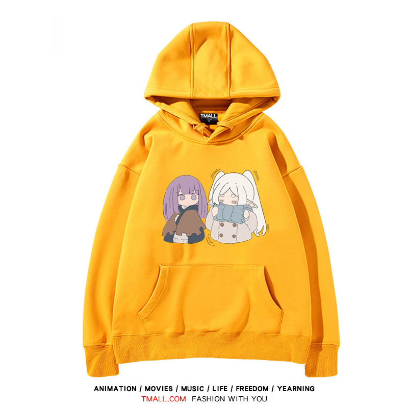 葬送的芙莉蓮 聯名衛衣2024秋冬新款親子情侶裝薄絨款連帽衛衣