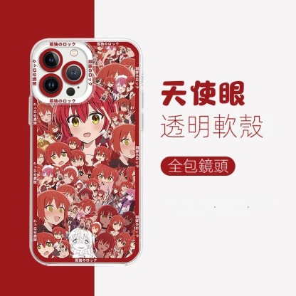 蘋果 系列孤獨搖滾天使眼透明防摔軟殼