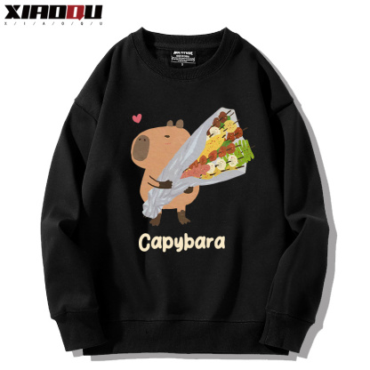 卡皮巴拉 2024親子情侶裝 圓領長袖