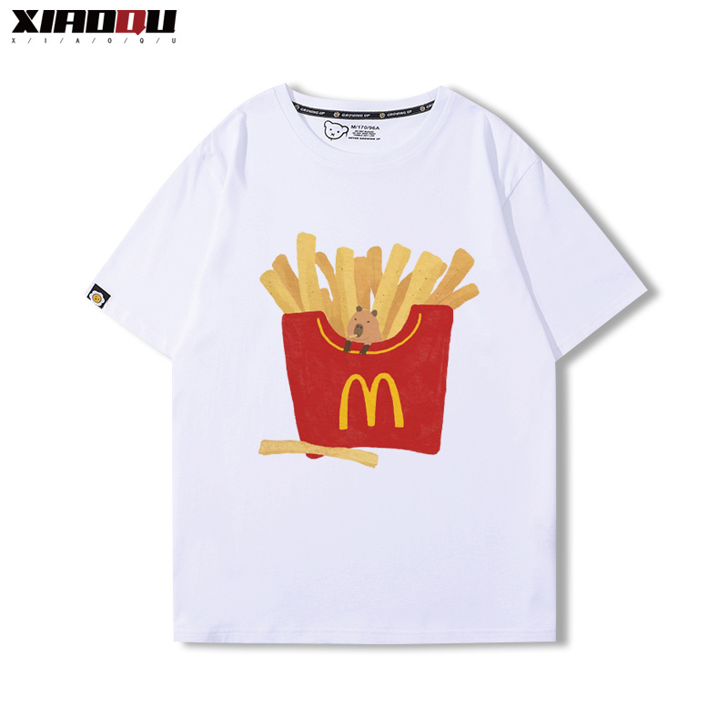 卡皮巴拉 2024親子情侶男女同款 純棉T恤