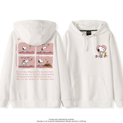 史努比 聯名衛衣2025秋冬新款親子情侶裝連帽衛衣