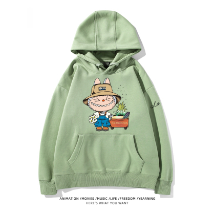 labubu新款 寬鬆百搭 秋冬款 寬鬆連帽衛衣