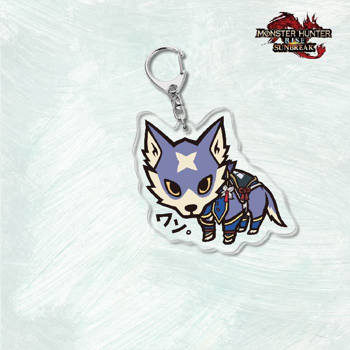 Monster Hunter Rise怪物獵人崛起滅盡龍雪鬼獸冰狼亞力克鑰匙扣掛飾【單買三件起送】