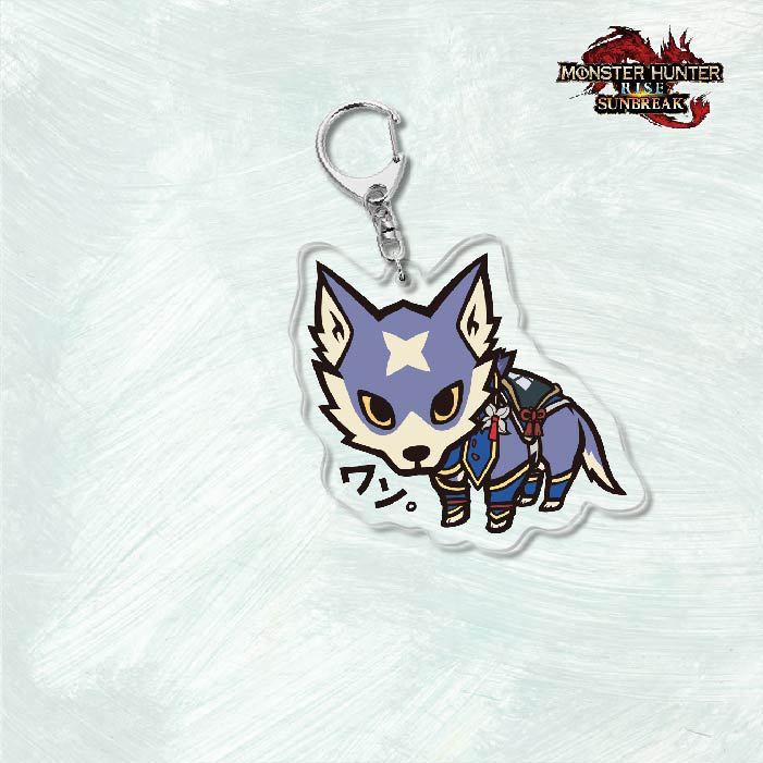 Monster Hunter Rise怪物獵人崛起滅盡龍雪鬼獸冰狼亞力克鑰匙扣掛飾【單買三件起送】