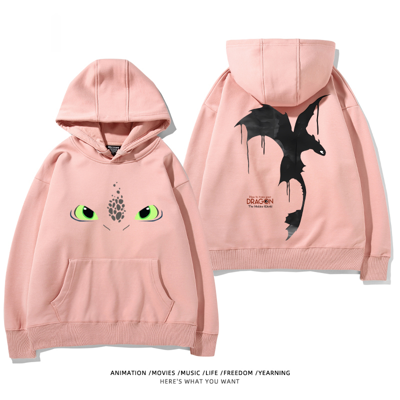 馴龍高手 聯名衛衣2024秋冬新款親子情侶裝薄絨款連帽衛衣