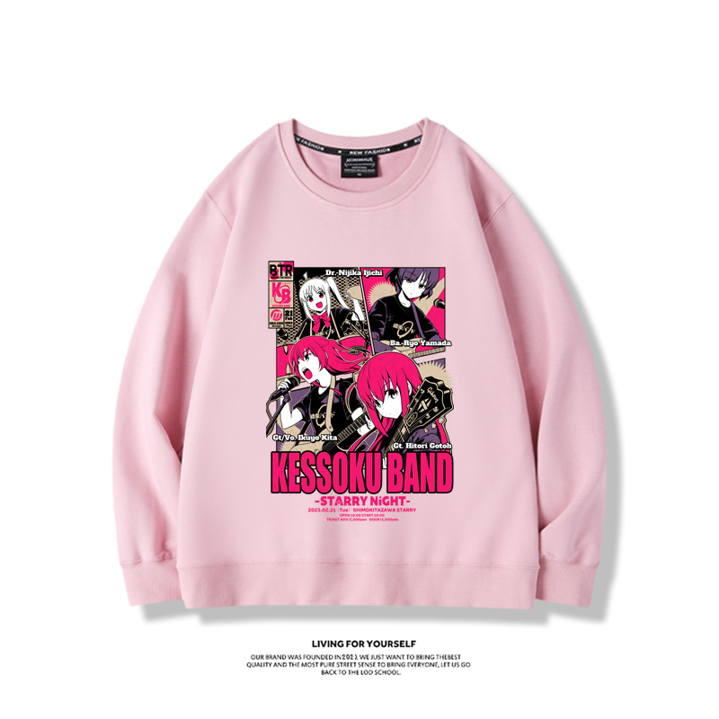 孤獨搖滾2023親子情侶裝 圓領長袖