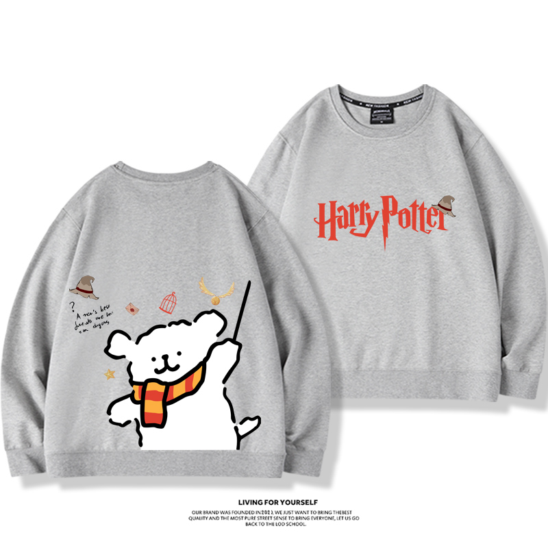 線條小狗2023親子情侶裝 圓領長袖