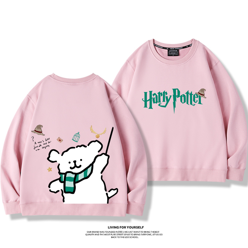 線條小狗2023親子情侶裝 圓領長袖