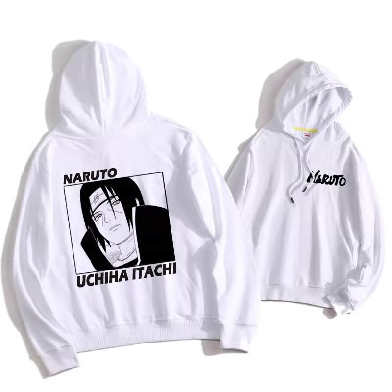 火影忍者聯名衛衣2024秋冬新款親子情侶裝薄絨款連帽衛衣