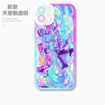 蘋果 系列喵斯快跑 初音未來天使眼透明防摔軟殼