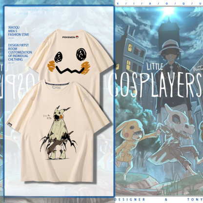 精靈寶可夢 2024親子情侶男女同款 純棉T恤