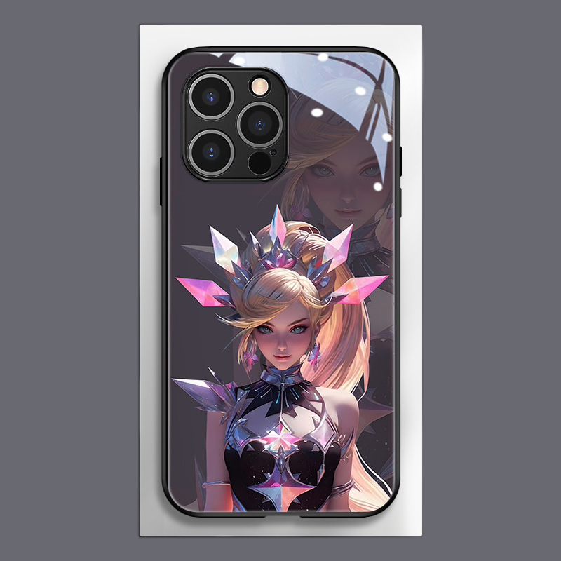 英雄聯盟新款高清全包防摔玻璃殼