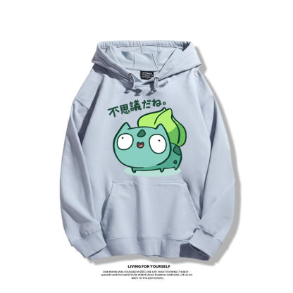 寶可夢聯名衛衣2023秋冬新款親子情侶裝薄絨款連帽衛衣