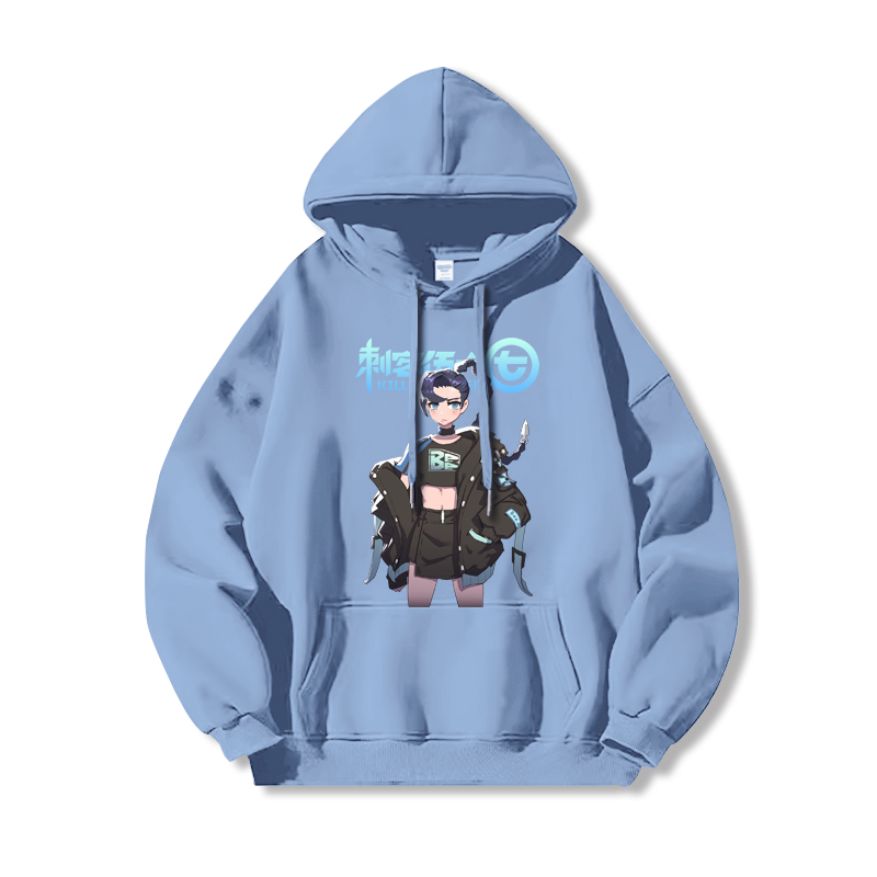 刺客伍六七 2025秋冬新款親子情侶裝薄絨款連帽衛衣