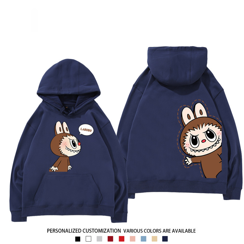 labubu新款 寬鬆百搭 秋冬款 寬鬆連帽衛衣