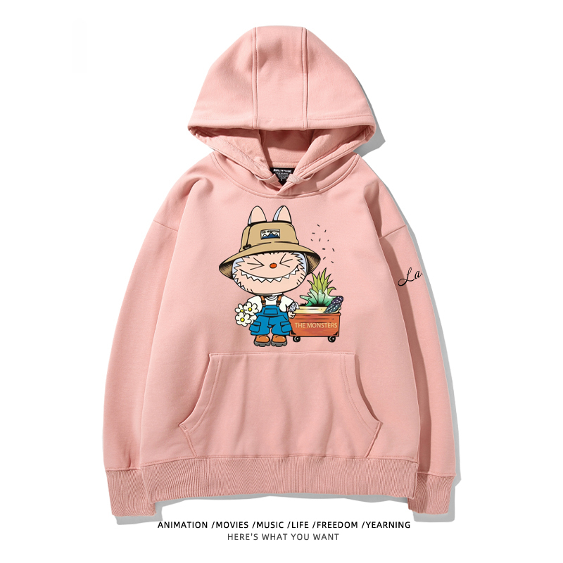 labubu新款 寬鬆百搭 秋冬款 寬鬆連帽衛衣