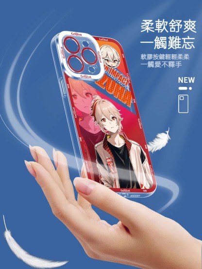 蘋果 系列潮牌原神天使眼透明防摔軟殼