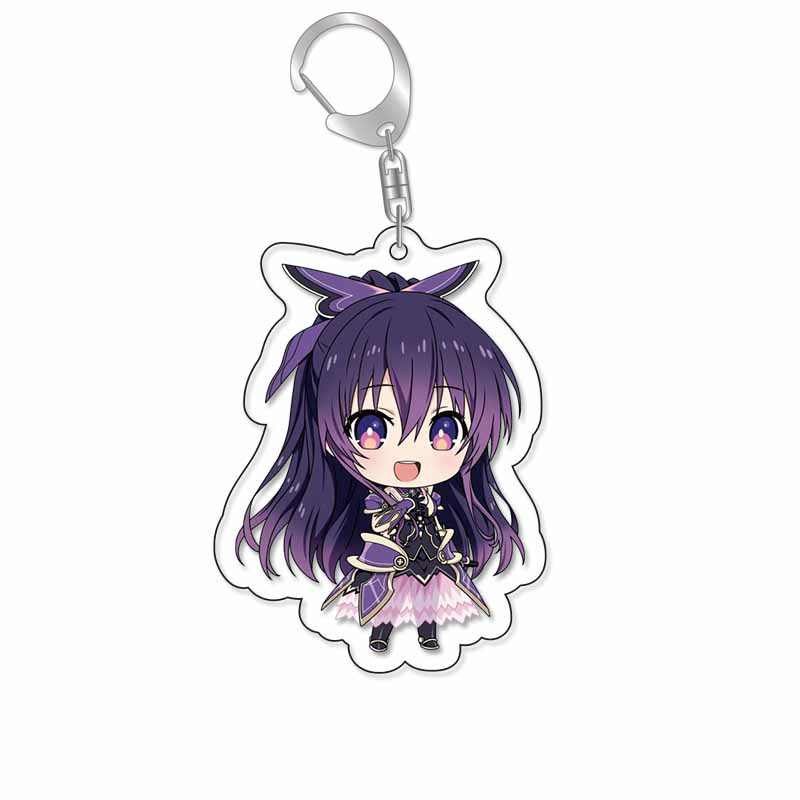 約會大作戰時崎狂三五河琴裏夜刀神天香四糸乃二亞亞力克鑰匙扣 掛飾【單買三件起送】