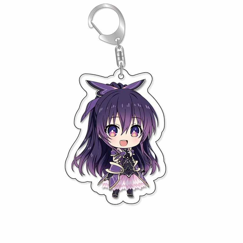 約會大作戰時崎狂三五河琴裏夜刀神天香四糸乃二亞亞力克鑰匙扣 掛飾【單買三件起送】