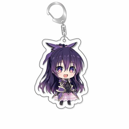 約會大作戰時崎狂三五河琴裏夜刀神天香四糸乃二亞亞力克鑰匙扣 掛飾【單買三件起送】